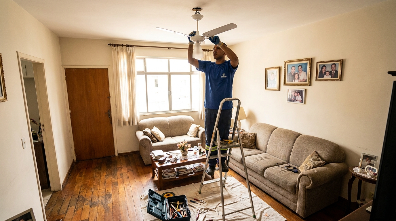 Substituição de Ventilador no Cariru, Ipatinga‑MG